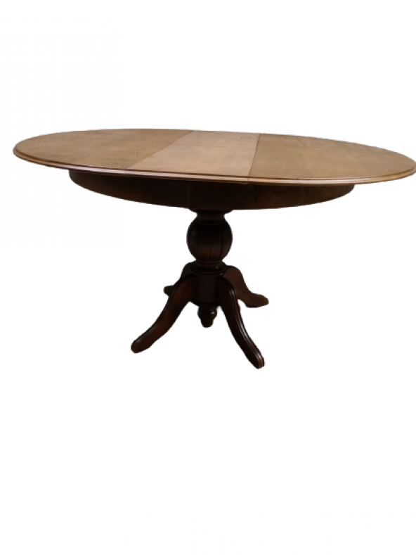 Masa Baba 19329 ST Klasik Model Kayın MDF Tabla Ihlamur Ayak Ceviz Boya Açılı - 8