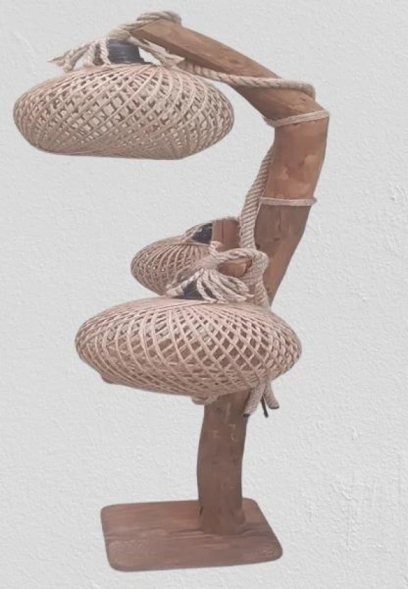 Lambader 13967 Sarmaşık 3 lü Doğal malzemeler Kuru Zeytin veya çam dalı El Yapım - 3