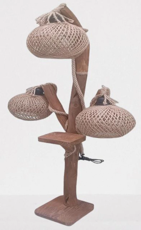 Lambader 13967 Sarmaşık 3 lü Doğal malzemeler Kuru Zeytin veya çam dalı El Yapım - 5