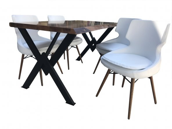 Masa-Sandalye 18051 AÇILIR kütük Model Metal X ayak dökme sünger sandalye El Yapı