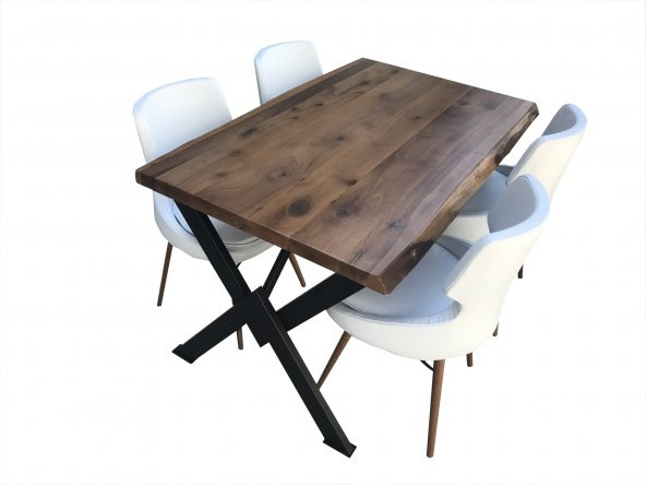 Masa-Sandalye 18051 AÇILIR kütük Model Metal X ayak dökme sünger sandalye El Yapı - 3