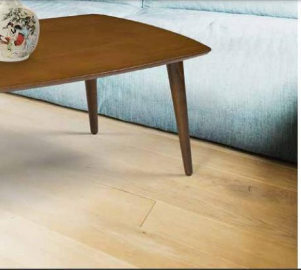 orta sehpa 117820 OSM OVAL Model Kayın Retro Ayak Ceviz İtinal paket kargo Elyapı - Resim 5