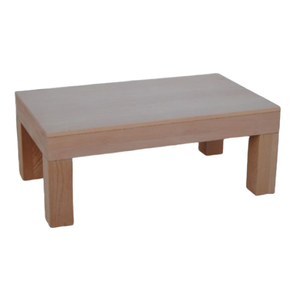Orta Sehpa 13562 KÜT Model Ahşap Kutu Ayak  Ayak MDF HAM Doğal Renk Tabla El Yapı