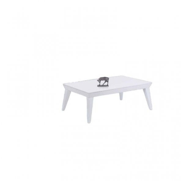 Orta Sehpa 11771 OSM Piramit Model Parlak Beyaz Kayın RETRO ayak Demonte El Yapım - Resim 2