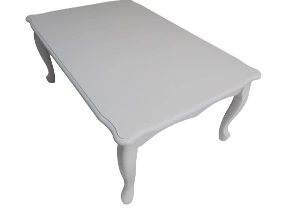 Orta Sehpa 17356 DEMONTO Klasik Kayın torna Aslan ayak Parlak Beyaz Nature Elyapı - Resim 6