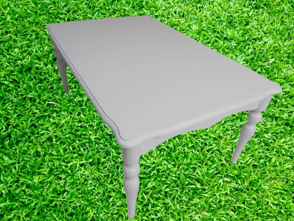 Orta Sehpa 17368 DEMONTO Model Kayın Retro ayak Parlak Beyaz Renk Natüre Elyapım - 7