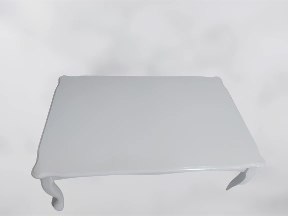 Orta Sehpa ST 17372 DEMONTO Klasik Model Kayın Aslan ayak Beyaz Nature El Yapım - 6