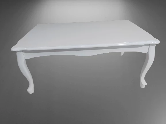 Orta Sehpa ST 17372 DEMONTO Klasik Model Kayın Aslan ayak Beyaz Nature El Yapım - 2