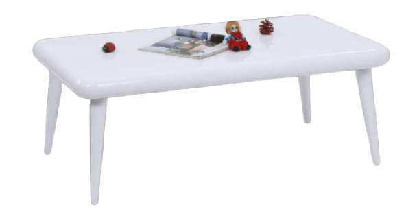 Orta sehpa 17592 OSM CLASS Model Sehpa Parlak Beyaz Kayın aslan ayak El Yapım - 2