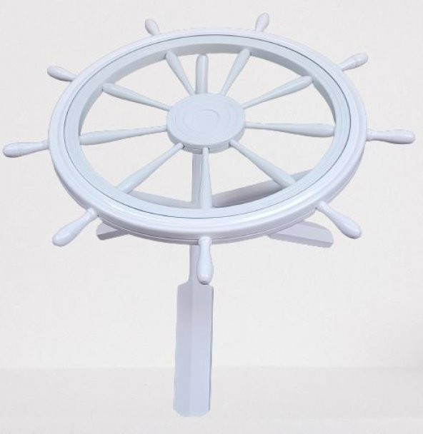 Orta sehpa 17617 Dümen Model Kayın Çapraz X Ayak Parlak Beyaz Lake Boya El Yapım - Resim 5