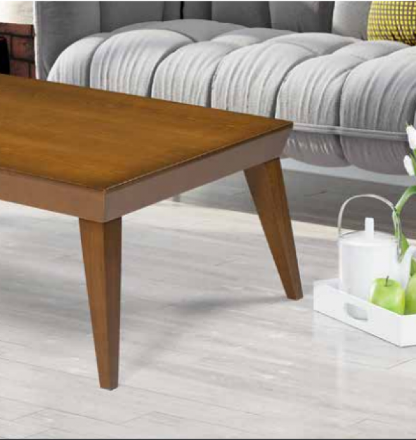 Orta Sehpa 18250 OSM PİRAMİT Klasik Model Parlak Ceviz Kayın Retro ayak El Yapım - 4