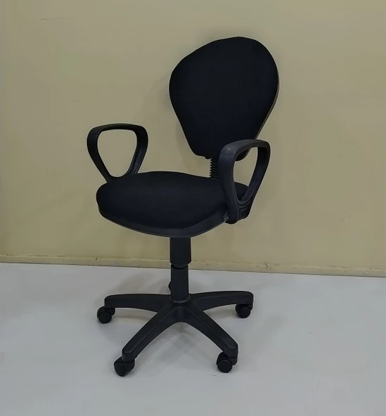 Çalışma Koltuk 12756 Amortisör Model SİYAH Ort Oturum Sağlam kullanış El Yapım - 2