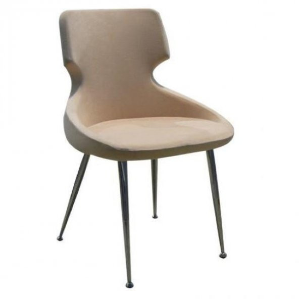 Sandalye 137230 Milenyum Model Metal nikelaj Dökme sünger babyface kumaş El yapım - Resim 3