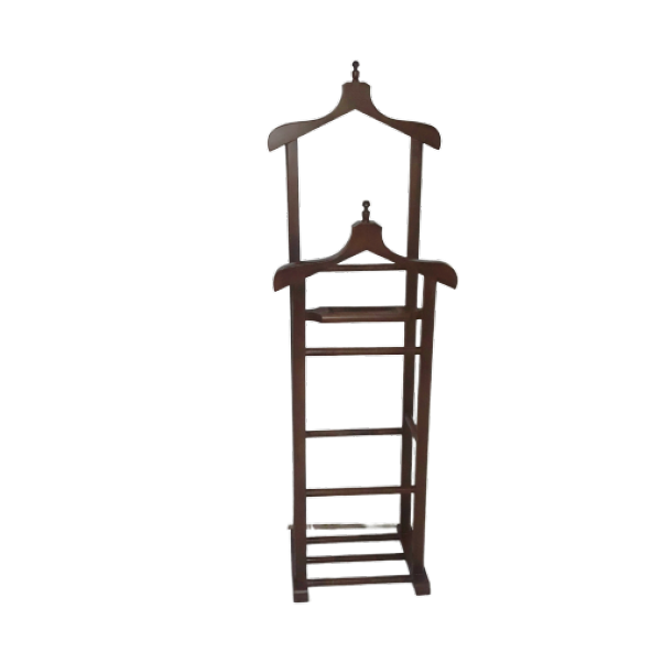 Dilsiz Uşak 13829 ÇİFT TEPE Model Parlak Ceviz Natüre Renk Askılık Kayın El Yapım - 2