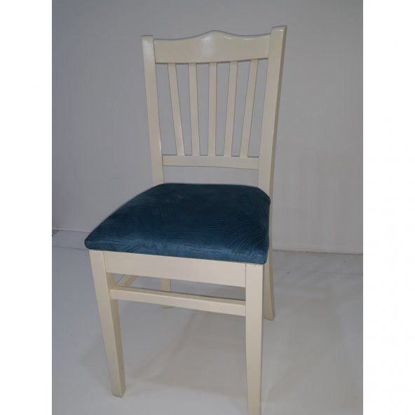 Sandalye ST ÇITALI Kayın MODEL RETRO iskelet parlak Mavi örgü döşeme kumaş Elyapı