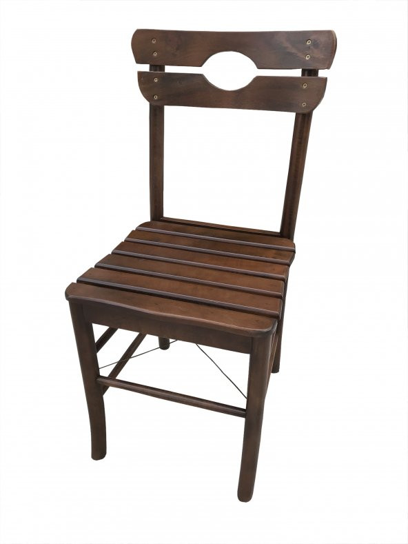 Sandalye ST KÖY tip Model Kayın Torna RETRO Ayak Parlak Ceviz Natüre El Yapım