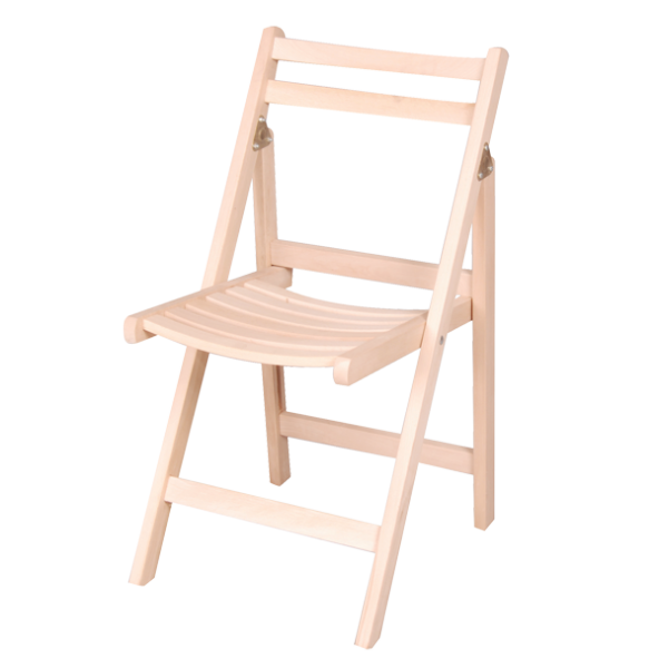 Sandalye 12489 KATLANIR Model Kayın Ayak Ham Ürün araba bagaja rahat sığar - 2