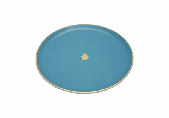 Porland Glamorous Turkuaz Düz Tabak 20 cm 04A+P021560 - Resim 2