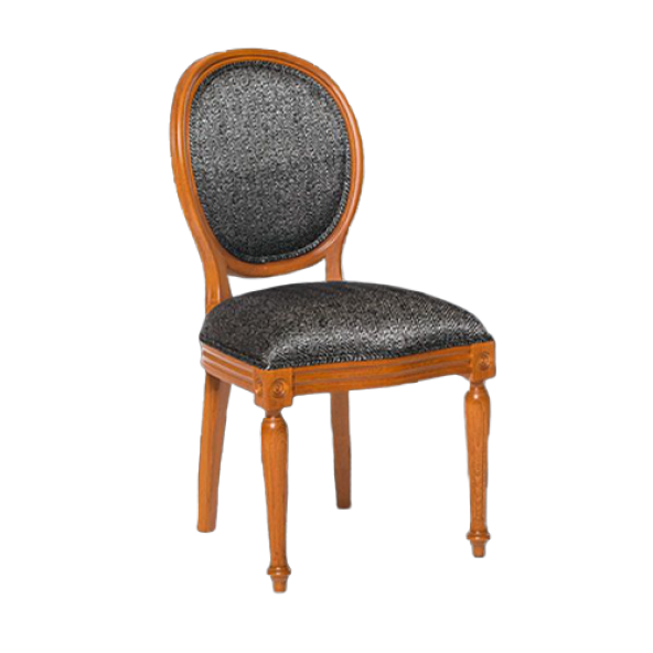 Sandalye 13555 MADALYON Kayın RETRO ayak ceviz Natüre Kumlu Örgü Kumaş El yapım
