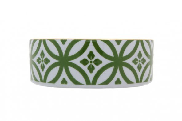 Porland Morocco Desen1 Yeşil Kase 18 cm 04A+P021495 - Resim 2