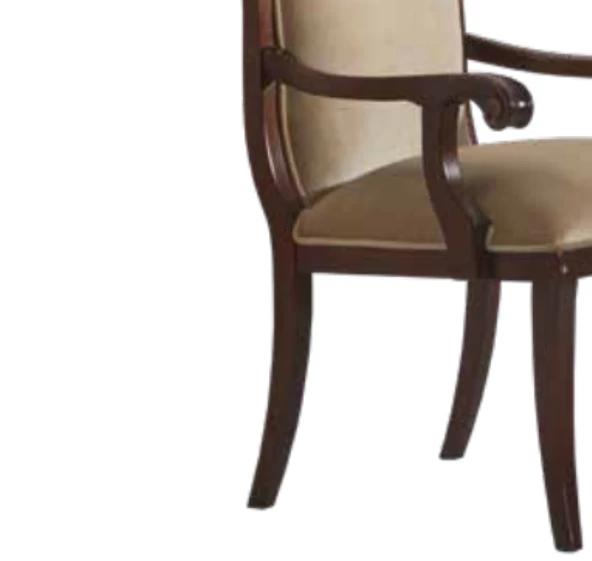 Sandalye 198738 Zus163 Tam S Kolçak  Kayın Retro Ayak Ceviz BABYFAC KUMAŞ El Yapı - 3