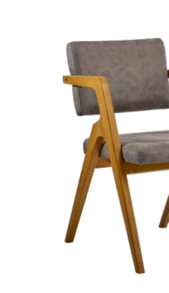 Sandalye 19865 Zus129 Ters V Ayak MODEL Kayın Ort Oturum BabyFace Kumaş ElYapım - Resim 4