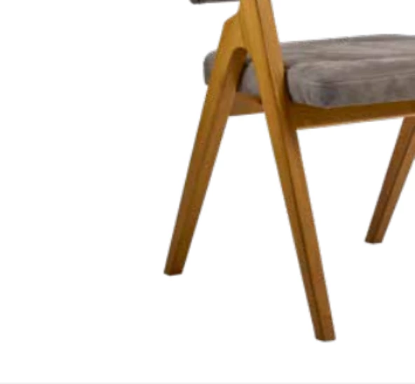 Sandalye 19865 Zus129 Ters V Ayak MODEL Kayın Ort Oturum BabyFace Kumaş ElYapım - Resim 6