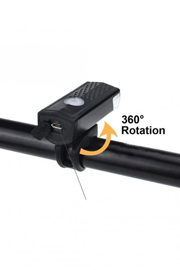USB Şarjlı Bisiklet Ön-Arka Far Stop Lambası Seti - 2