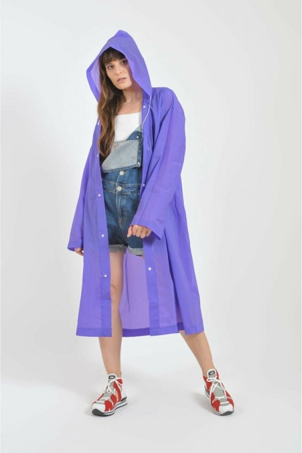 Unisex Eva Kumaş Su Rüzgar Geçirmez Yağmurluk - 3