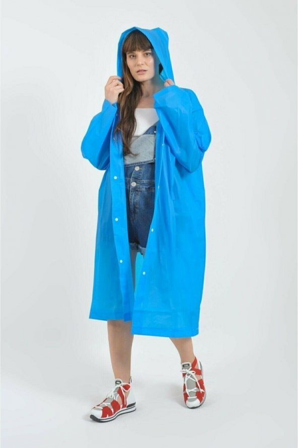 Unisex Eva Kumaş Su Rüzgar Geçirmez Yağmurluk - 5