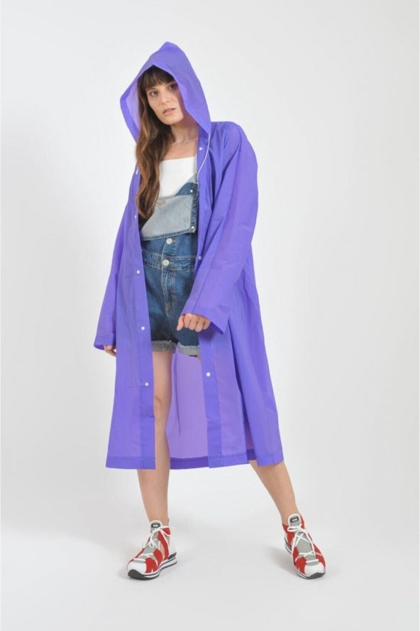 Dream Plus Su Geçirmez İthal Kumaş Yağmurluk Unisex Gri - 3