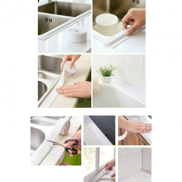 Su Sızdırmaz Geçirmz Bant Mutfak Lavabo Pencere Duvar Bandı - 2