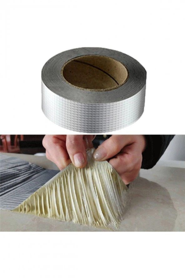 Çamur Bant Su Sızdırmaz Tamir Çatlak Boru Bandı Su Önleyici 2m x 10cm - 2