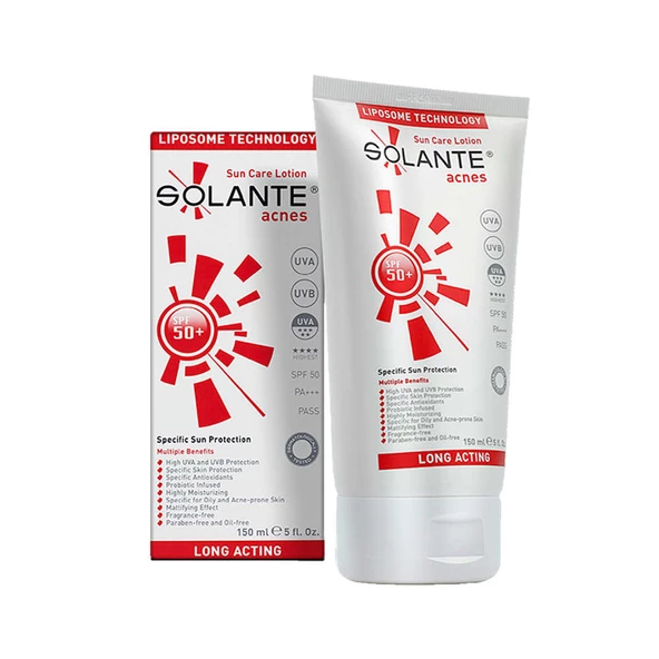 Solante Acnes Güneş Koruyucu SPF50+ 150ml