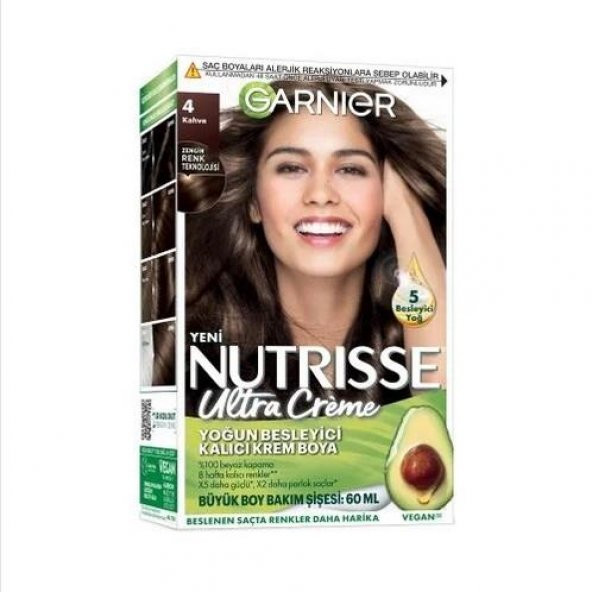 Garnier Nutrisse Ultra Creme Saç Boyası  4 Kahve ürün görseli 1