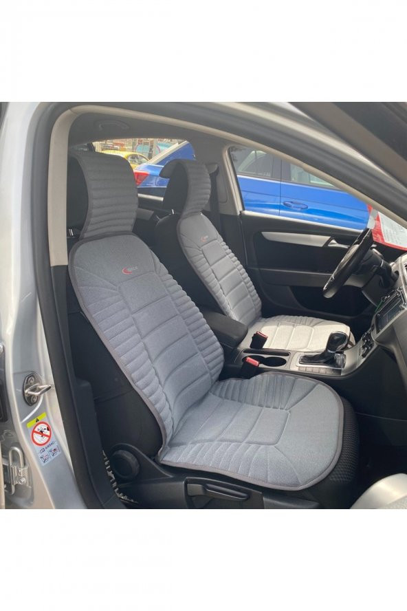 Fiat Fiorino Lüks Oto Koltuk Minderi Ön 3Lü Set Bumerang Gri