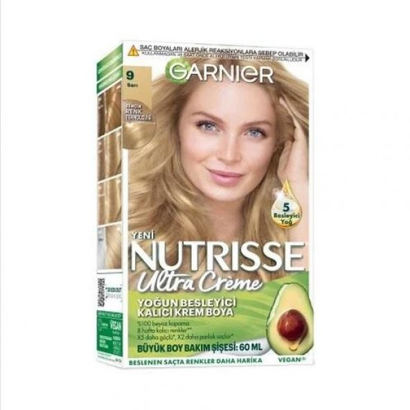 Garnier Nutrisse Ultra Creme Saç Boyası  9 Sarı ürün görseli 1