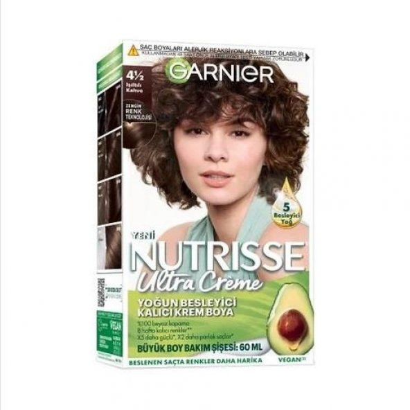 Garnier Nutrisse Ultra Creme Saç Boyası  4 1/2 Işıltılı Kahve