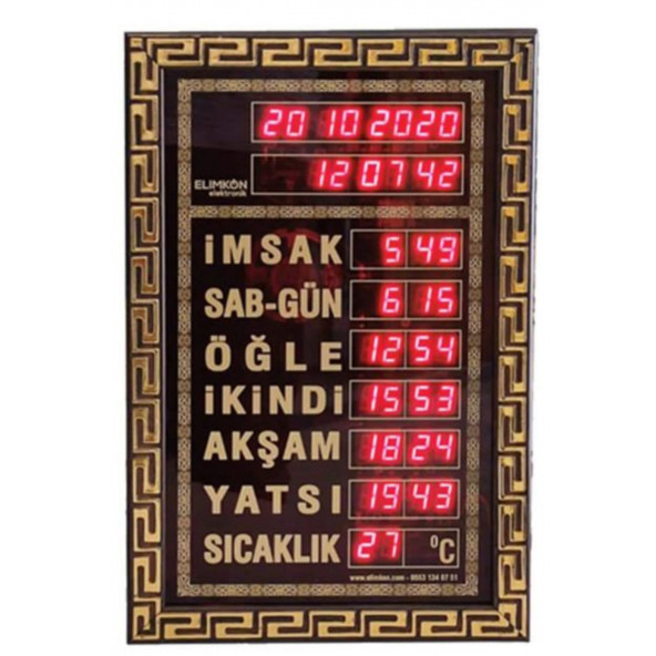 VAKİTMAATİK DİJİTAL CAMİİ SAATİ (Küçük boy) - 4