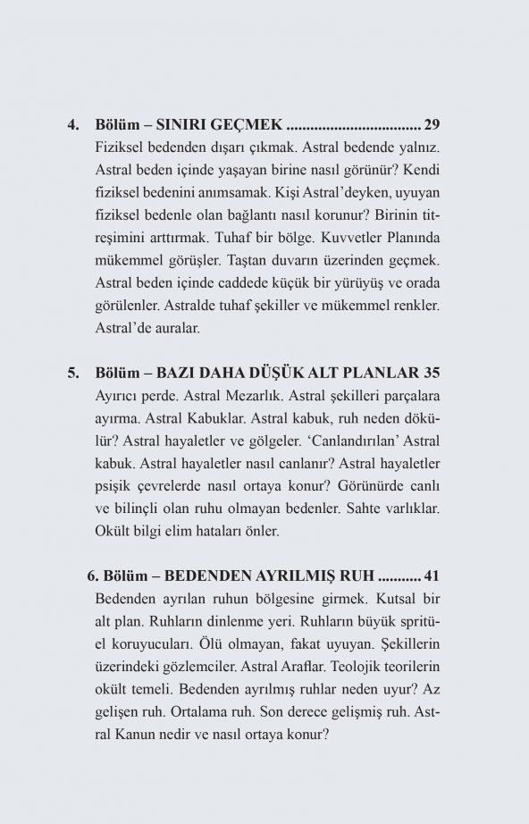 Astral Alem & Manzaraları, Sakinleri ve Yasaları - 4