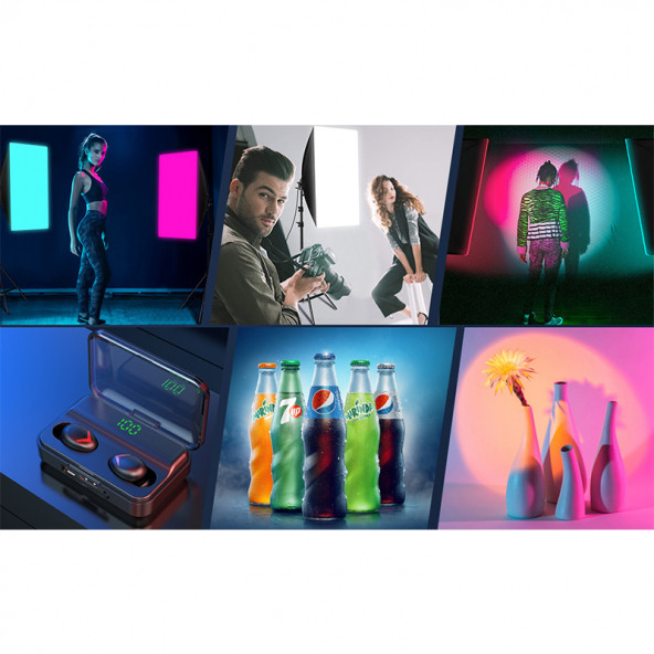 Deyatech 120w RGB Softbox 60x90cm 3000-5500k Led Video Ve Fotoğraf Çekim Işıgı Renkli Işık - 3