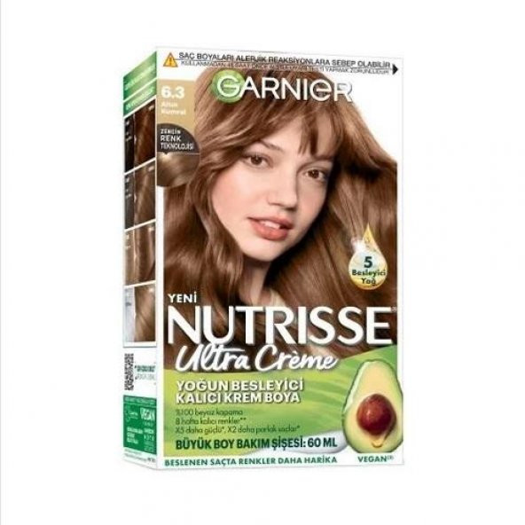 Garnier Nutrisse Ultra Creme Saç Boyası  6.3 Altın Kumral