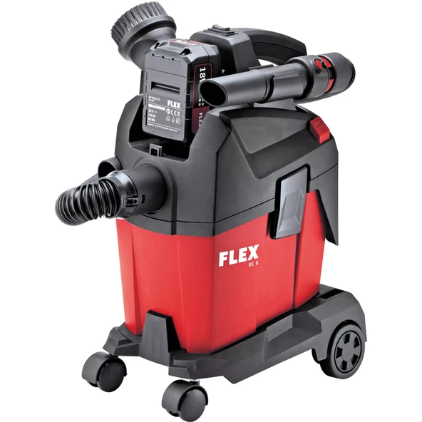 Flex VC 6 LMC 18.0 18V/2.5Ah. Çift Akülü 6Lt. Vakumlu Şarjlı Süpürge - 2