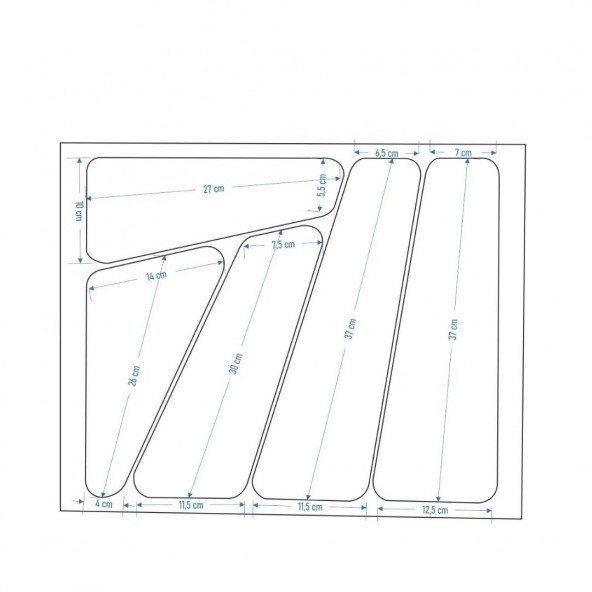 KEPÇELİK AVANOS (2.20x600x490 MM) PARLAK DESEN - 6