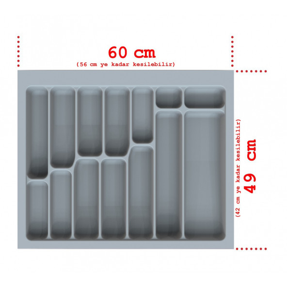 NETAKS ÇEKMECE İÇİ KAŞIKLIK 60x49 YENİ MODEL ÜRÜN - 7