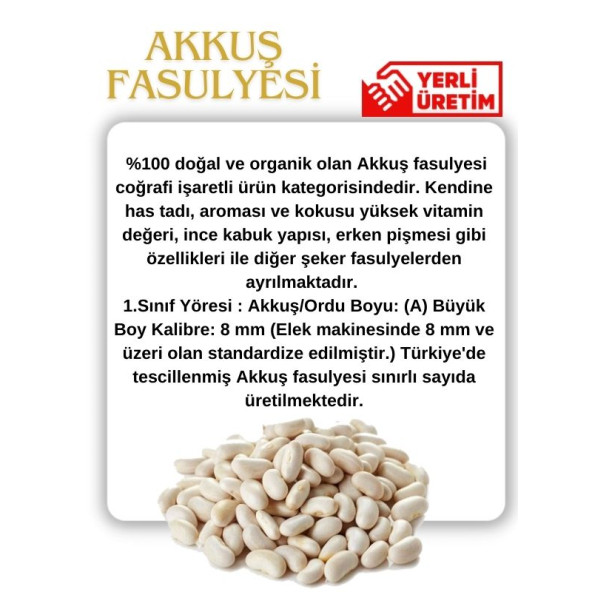 Akkuş Şeker Fasulyesi 1000 GR - 2