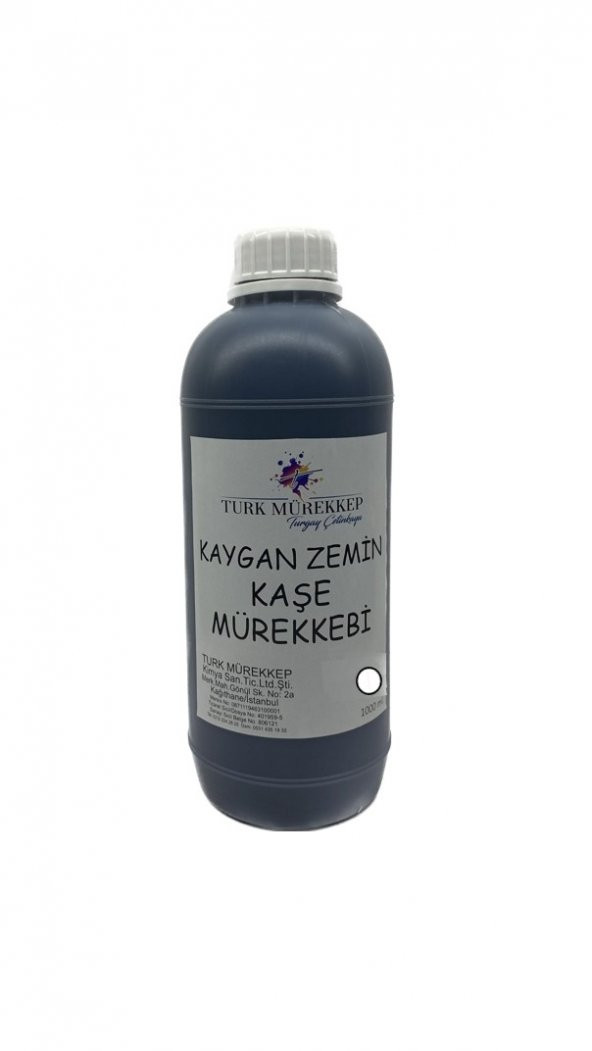 Kaygan Zemin Kaşe Mürekkebi Beyaz 1000 ml.