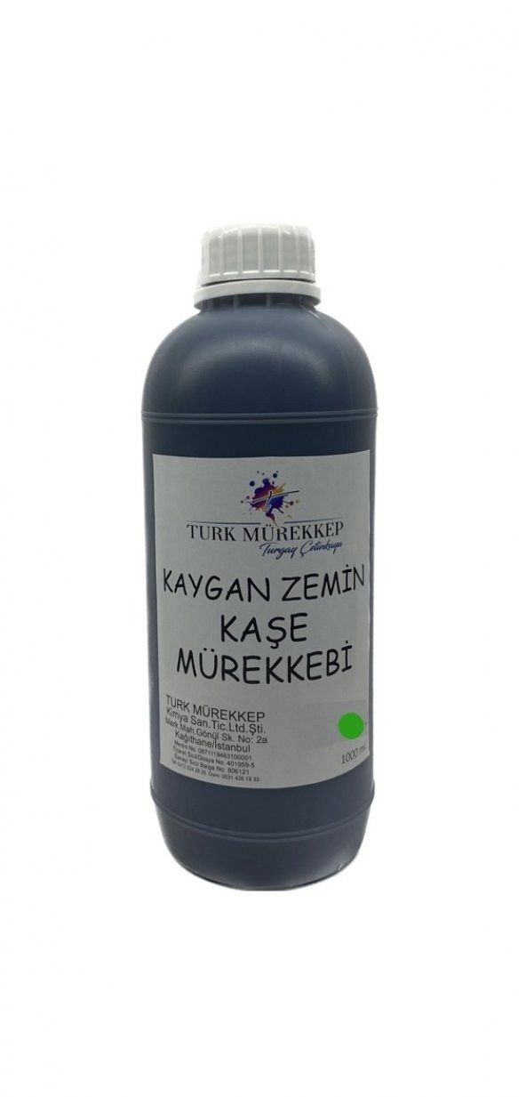 Kaygan Zemin Kaşe Mürekkebi Yeşil 1000 ml.