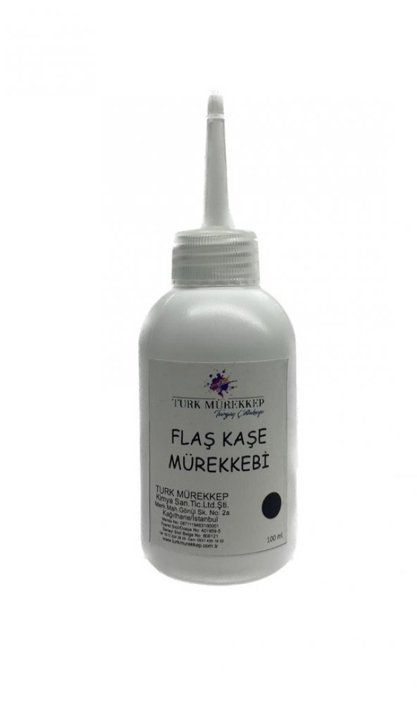 FLAŞ KAŞE MÜREKKEBİ SİYAH 100 ML