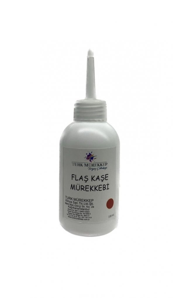 FLAŞ KAŞE MÜREKKEBİ KIRMIZI 100 ML